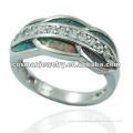 opal inlay rings
